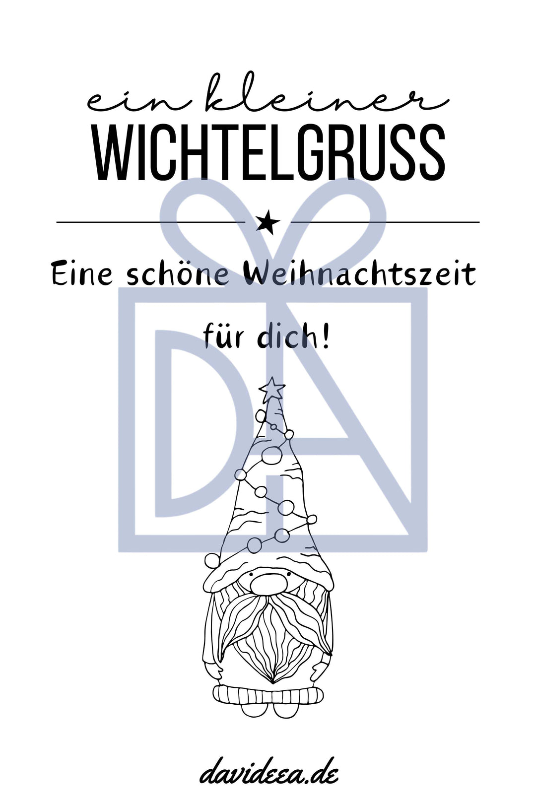 kleiner Wichtelgruss (sw)