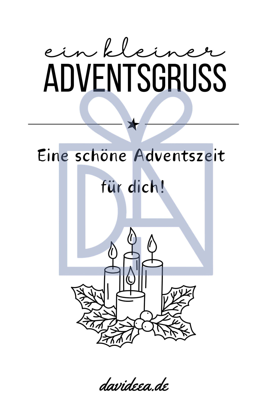 kleiner Adventsgruss (sw)