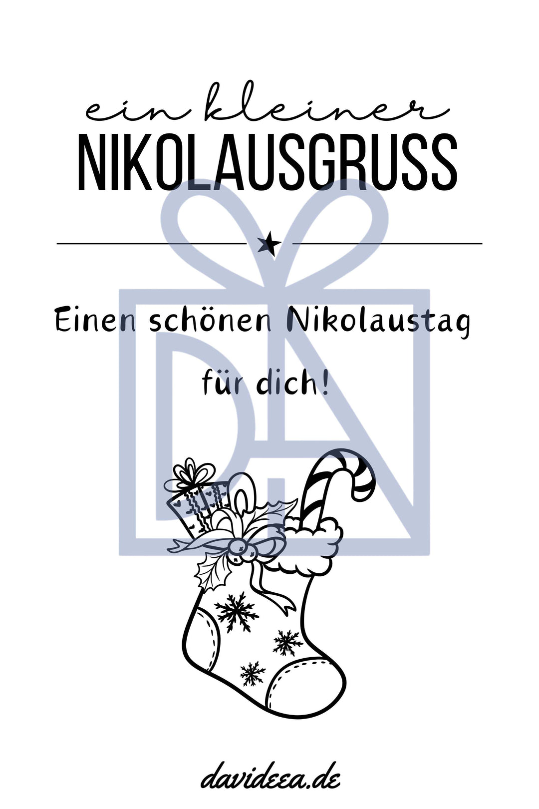 kleiner Nikolausgruss (sw)