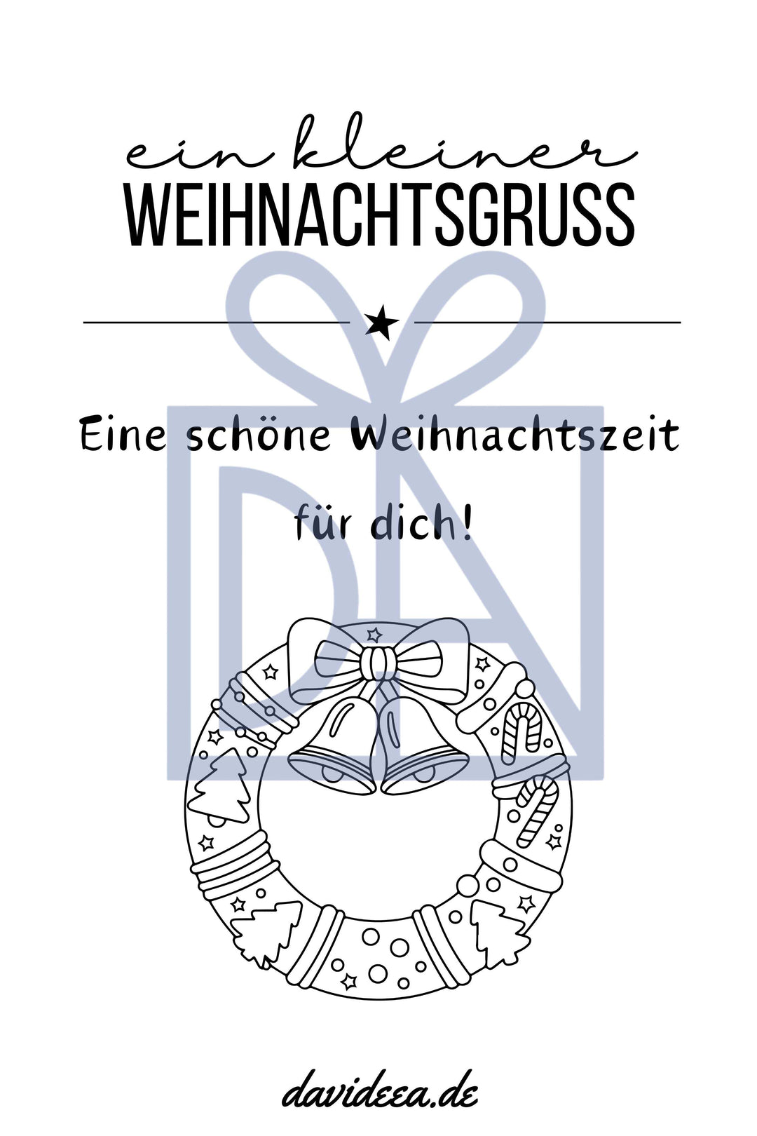 kleiner Weihnachtsgruss (sw)