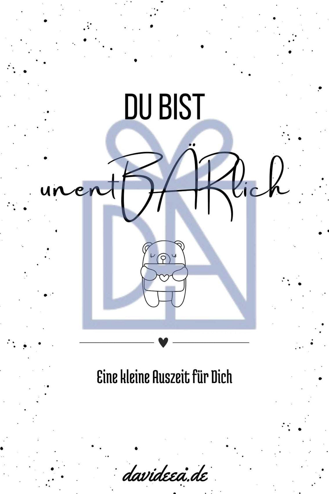 Du bist unentBärlich Etikett Davideea