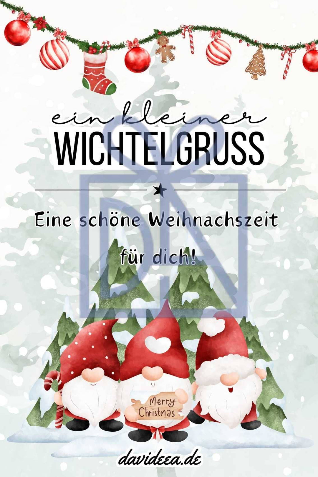 ein kleiner Wichtelgruss (1) Etikett Davideea