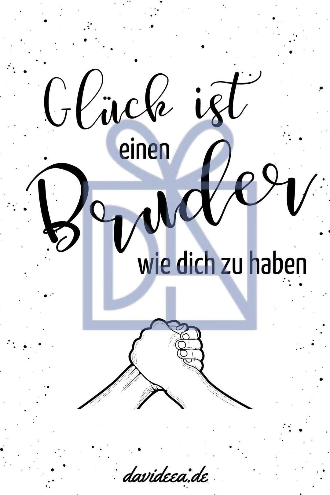Glück ist ein Bruder wie dich zu haben Etikett Davideea
