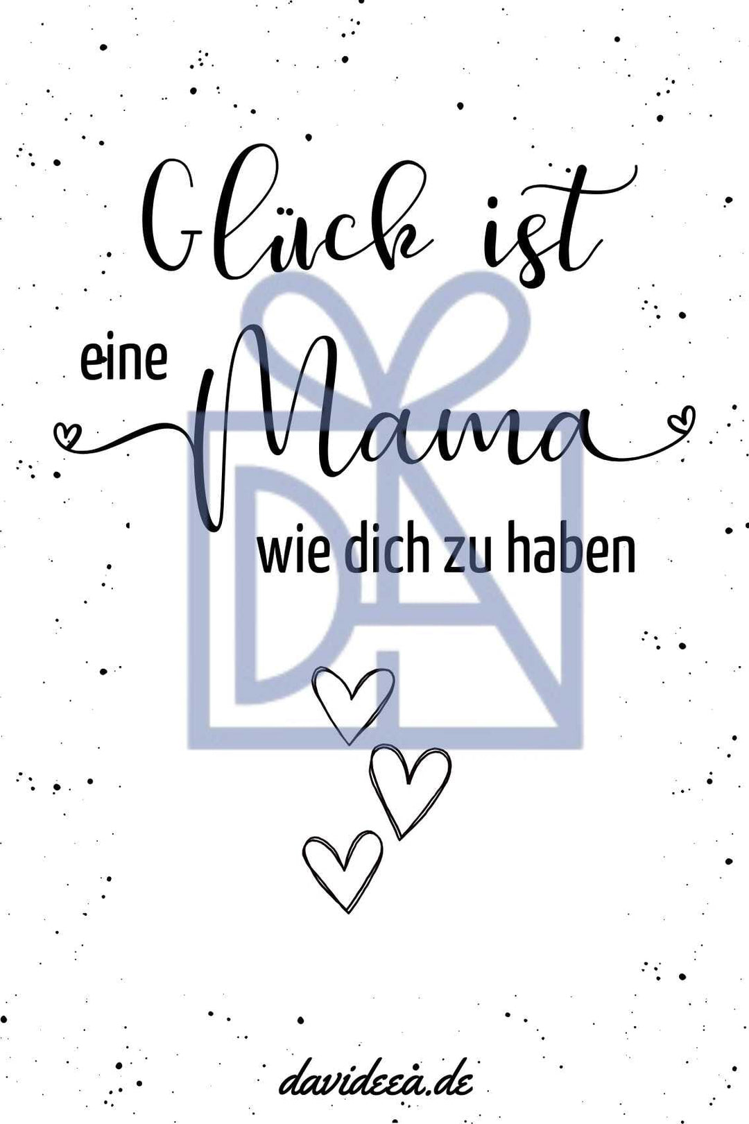 Glück ist eine Mama wie dich zu haben Etikett Davideea