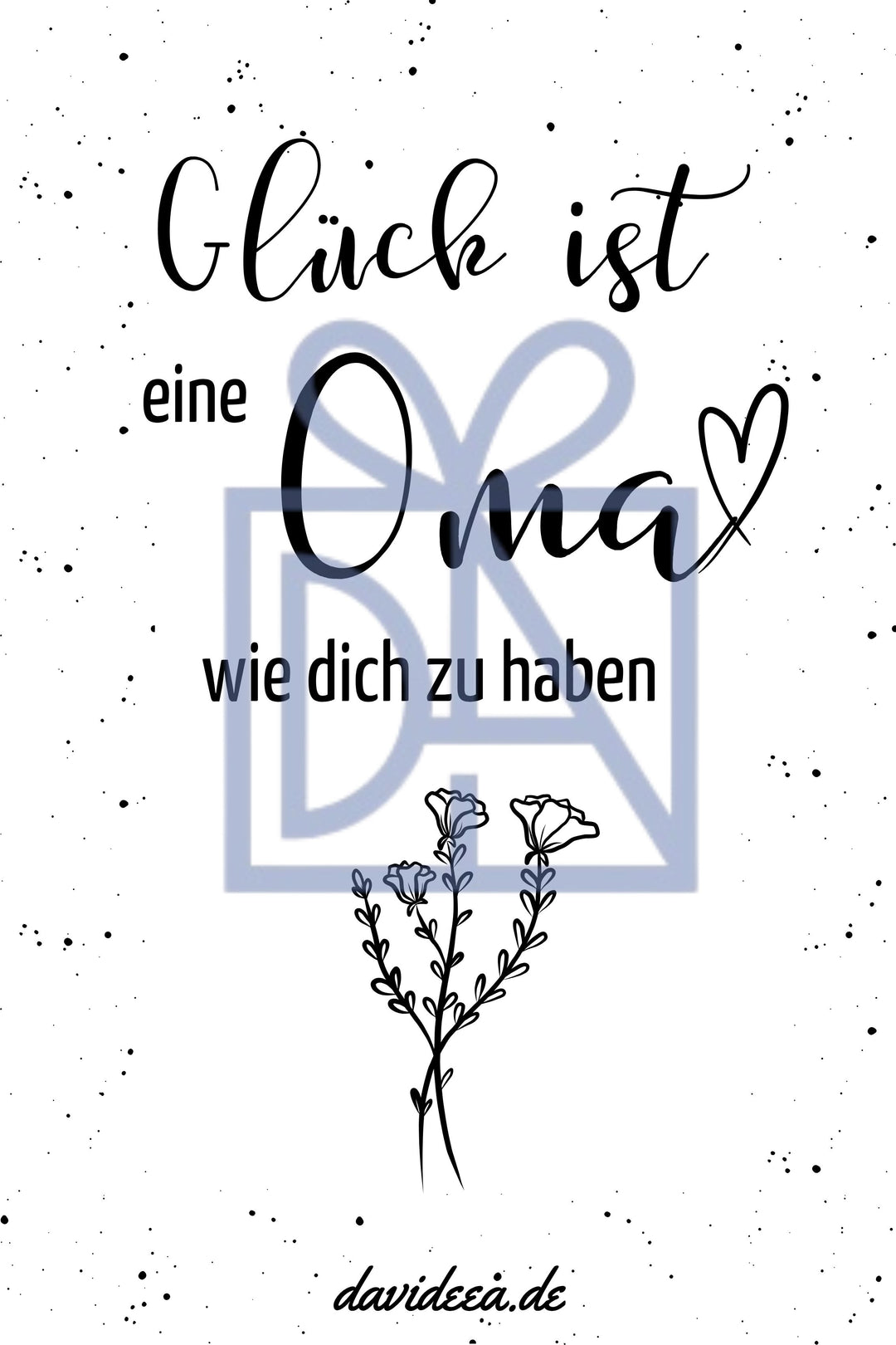 Glück ist, eine Oma wie dich zu haben Etikett Davideea