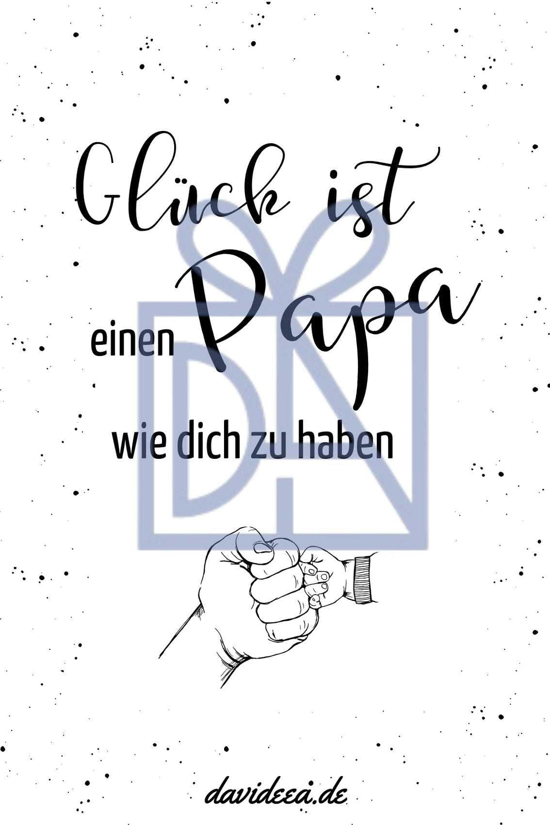 Glück ist einen Papa wie dich zu haben Etikett Davideea