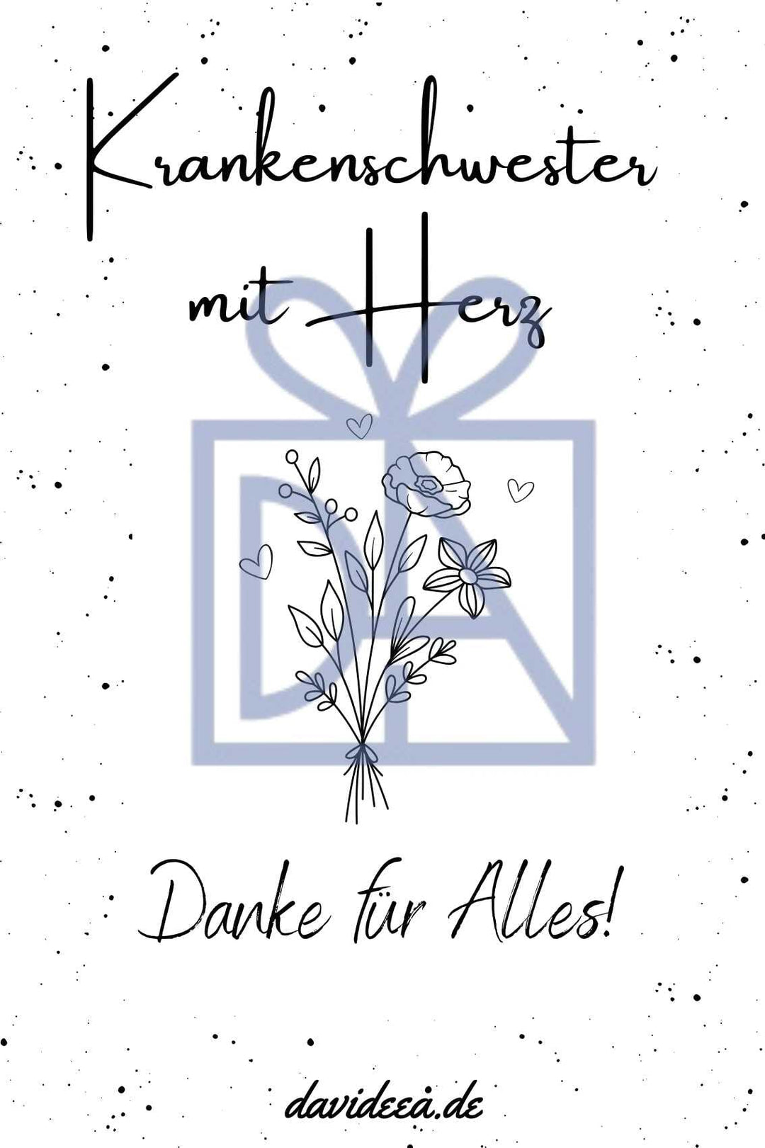 Krankenschwester mit Herz Etikett Davideea