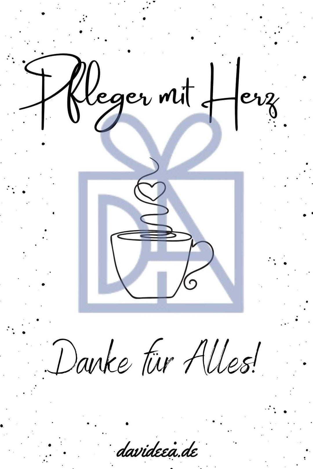 Pfleger mit Herz Etikett Davideea