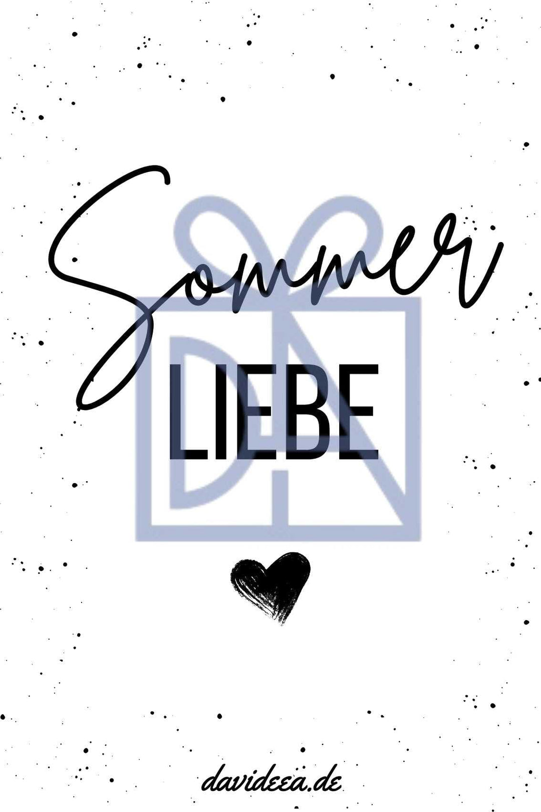 Sommer Liebe Etikett Davideea
