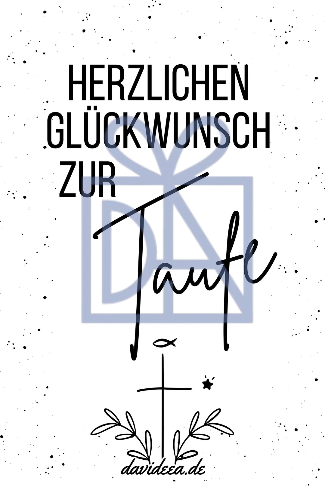 Taufe (sw) Etikett Davideea