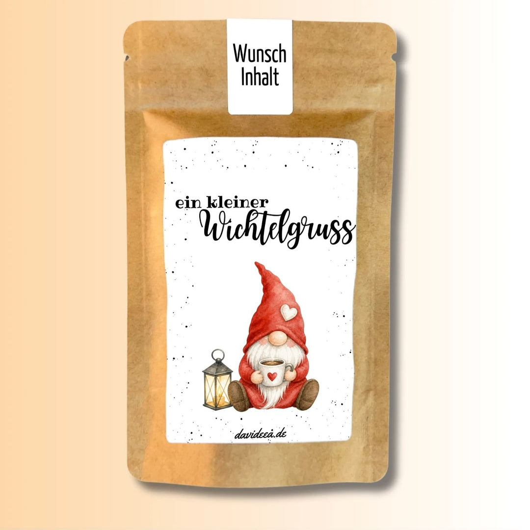 ein kleiner Wichtelgruss (roter Wichtel)