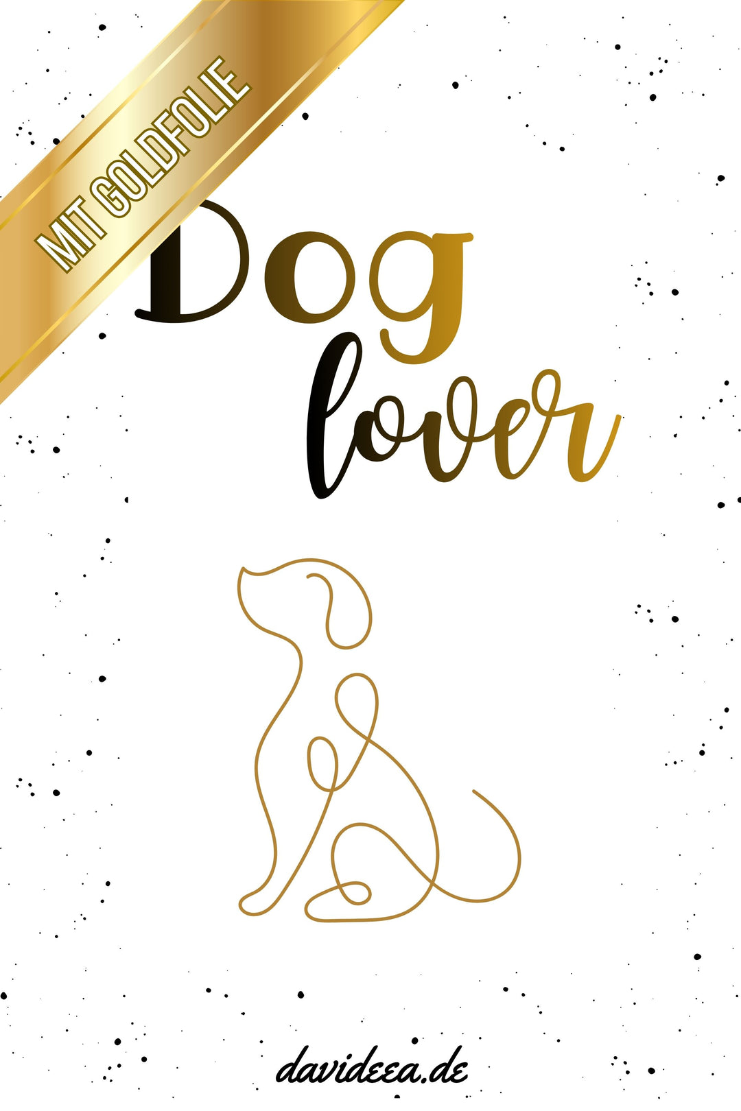 Dog Lover (Gold) (5er Set)