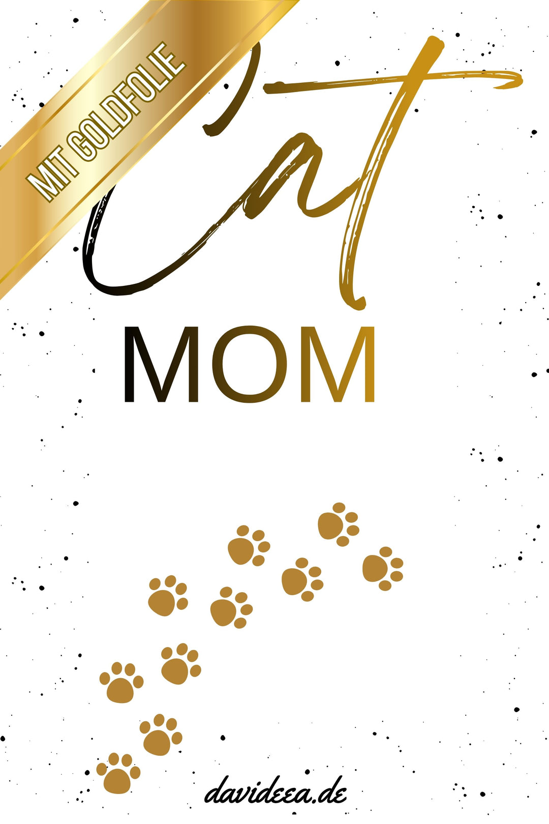Cat Mom (Gold) (5er Set)