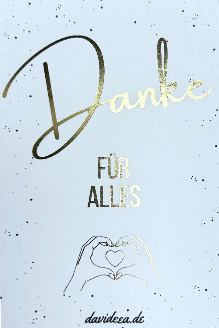 Danke für Alles (5er Set) Goldetikett