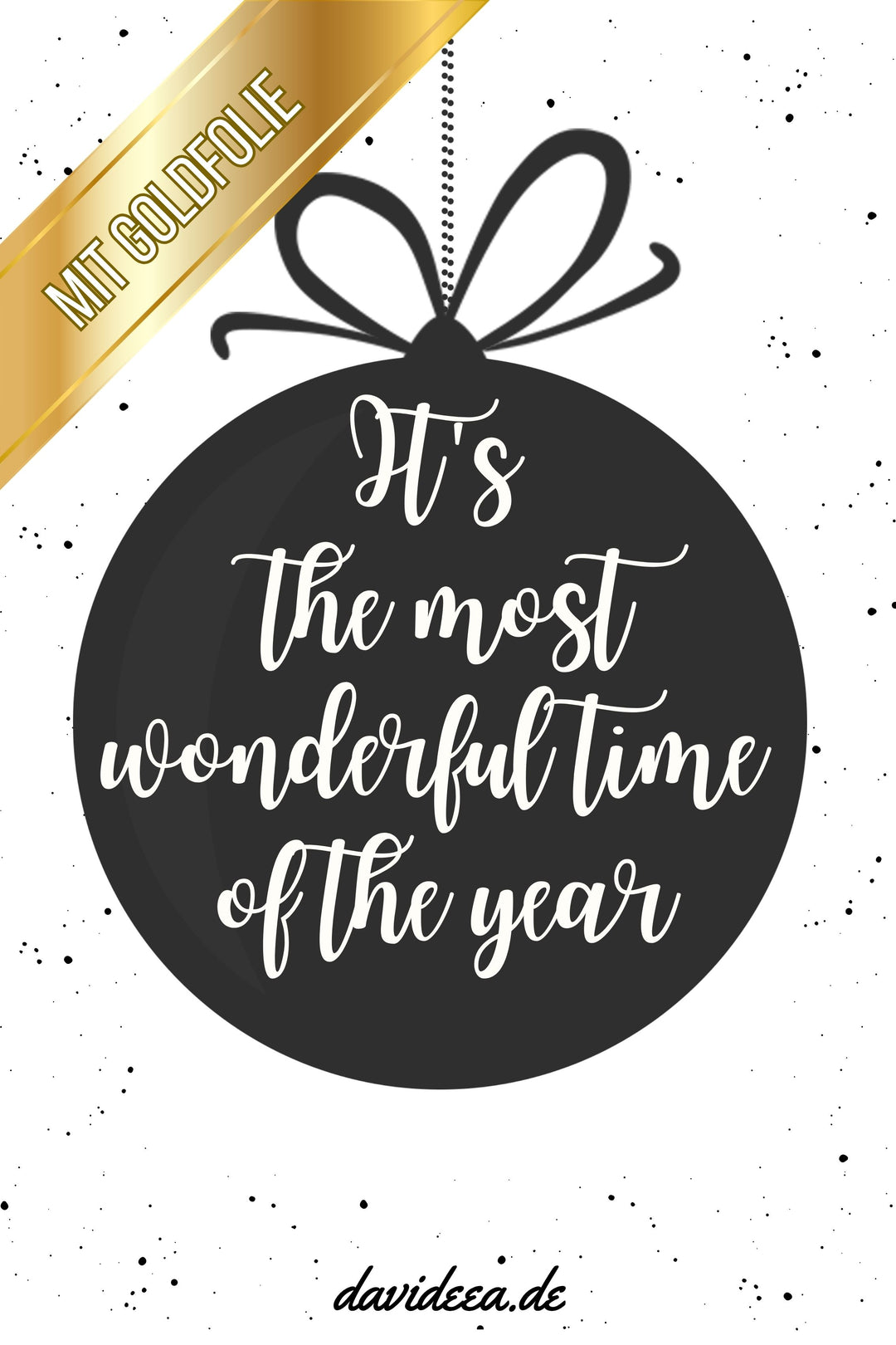 It's the most wonderful time of the year (Gold) (5er Set)