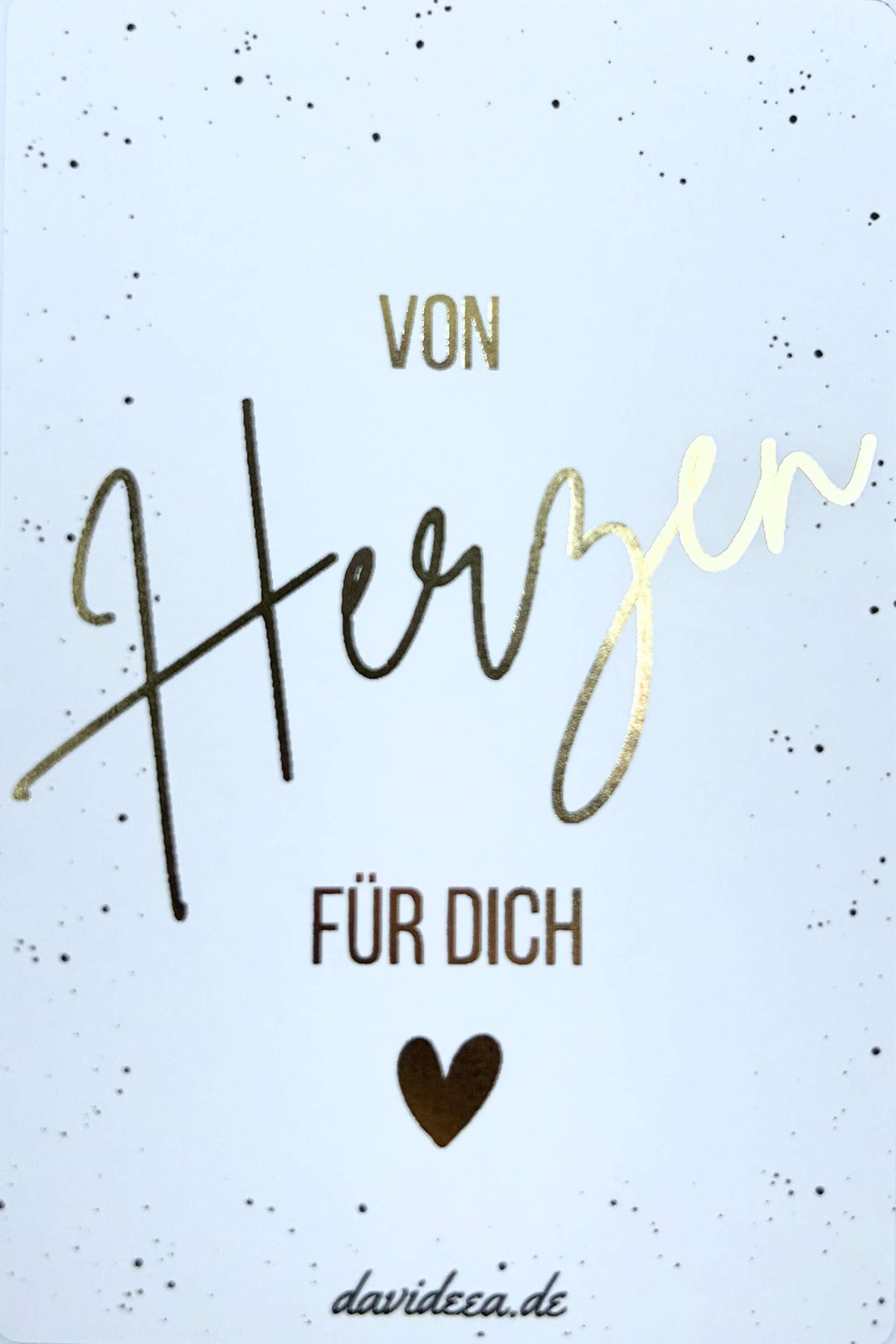 Von Herzen für dich (5er Set) Goldetikett
