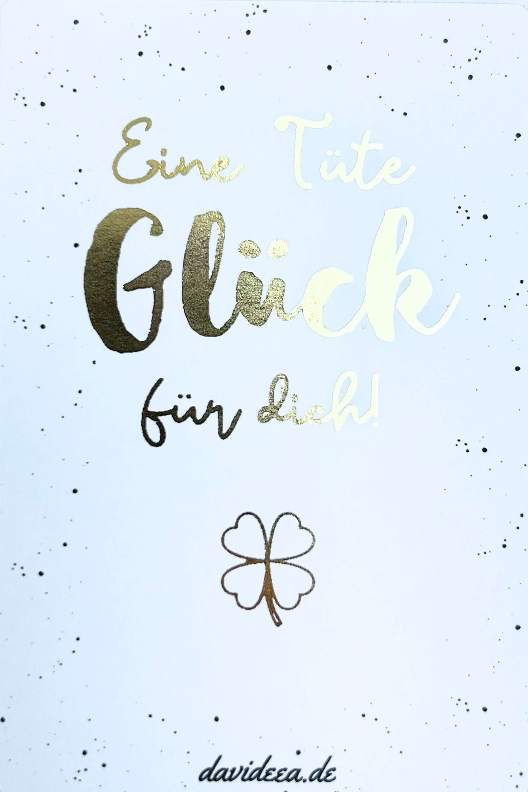 Eine Tüte Glück für dich (5er Set) Goldetikett
