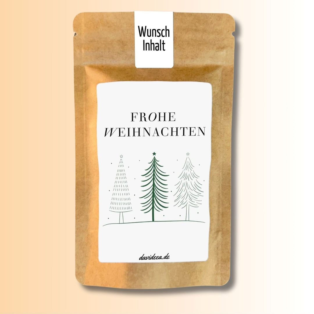 Frohe Weihnachten (grüne Tannen)