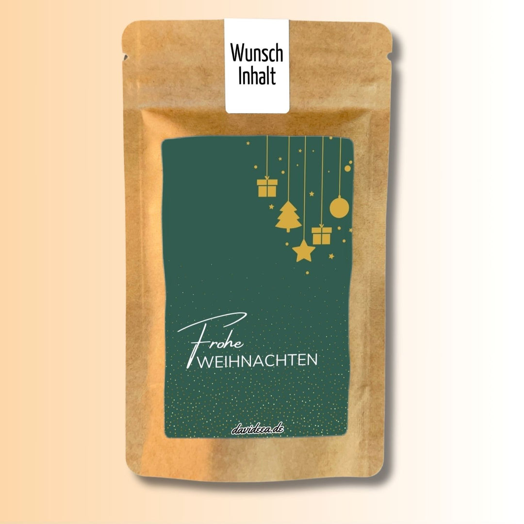 Frohe Weihnachten (grün/gelb)