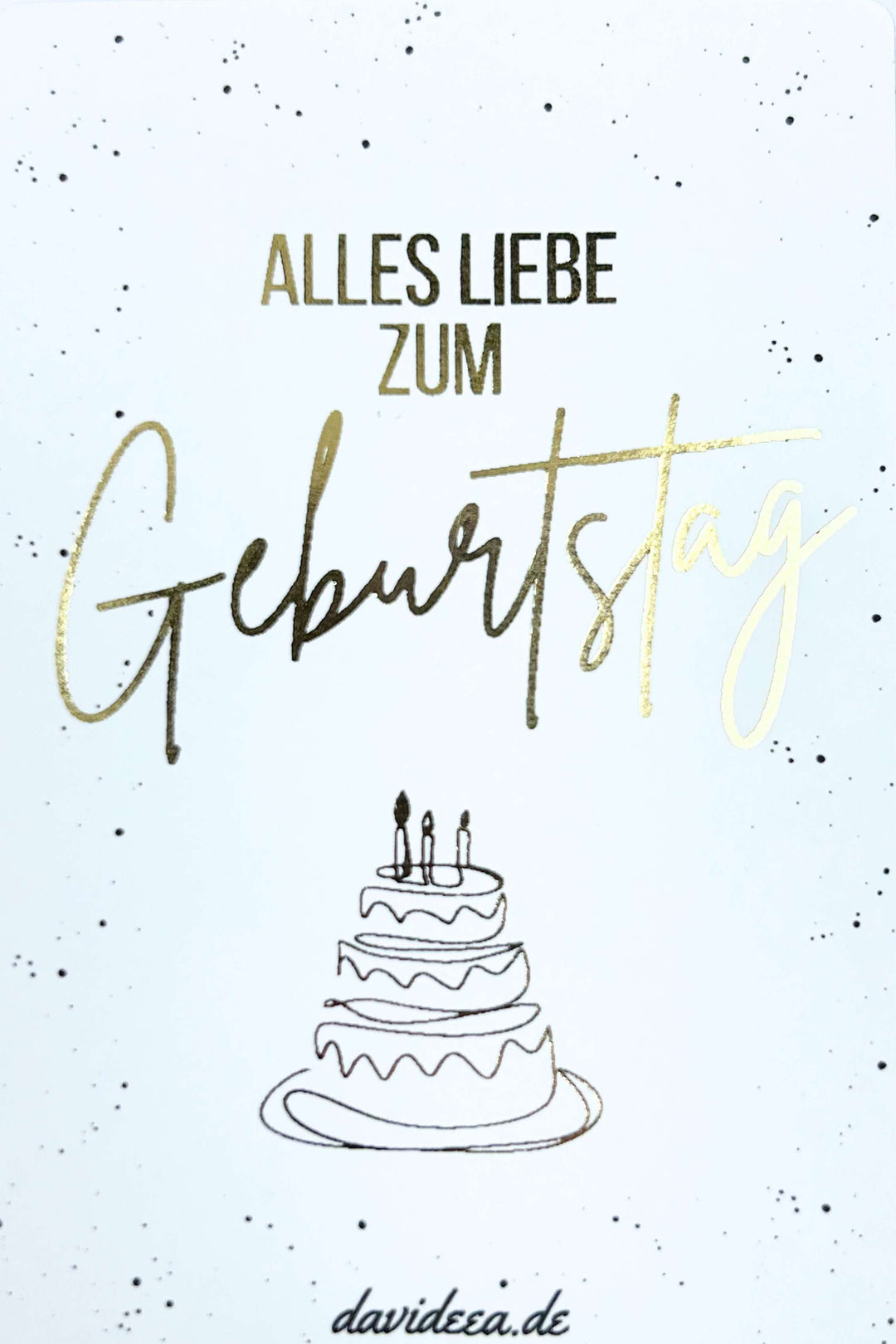 Alles Liebe zum Geburtstag (5er Set) Goldetikett