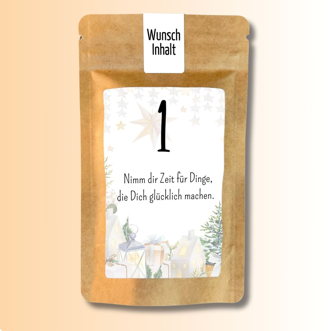 Adventskalender Version Sprüche Tütchen Nr. 1
