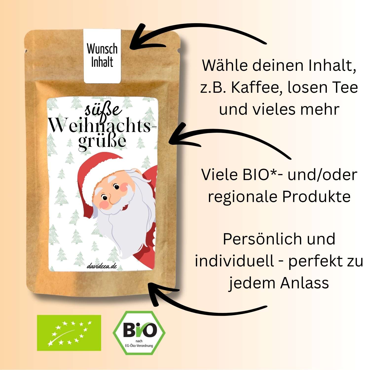 süße Weihnachtsgrüße