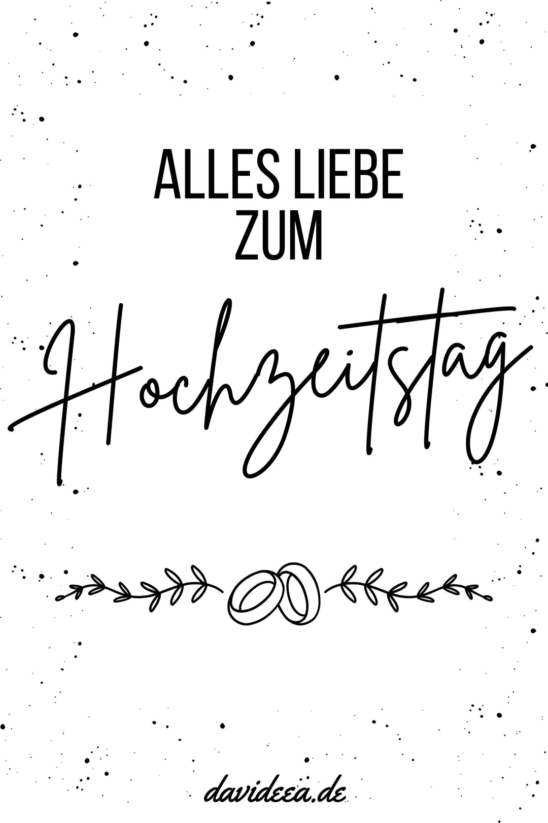Alles Liebe zum Hochzeitstag  (5er Set)