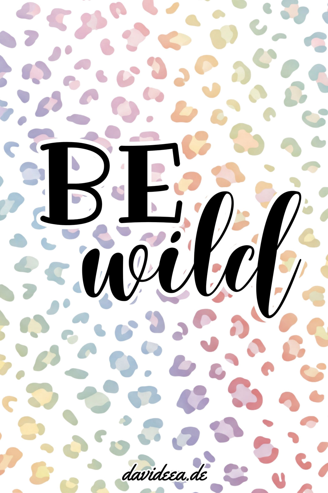 Be wild (Pastell-Leo) (5er Set)