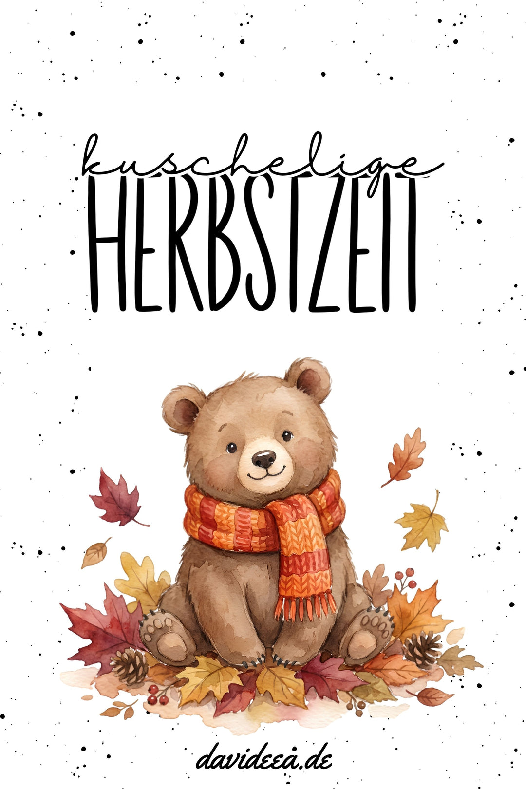 Kuschelige Herbstzeit (Bär) (5er Set)