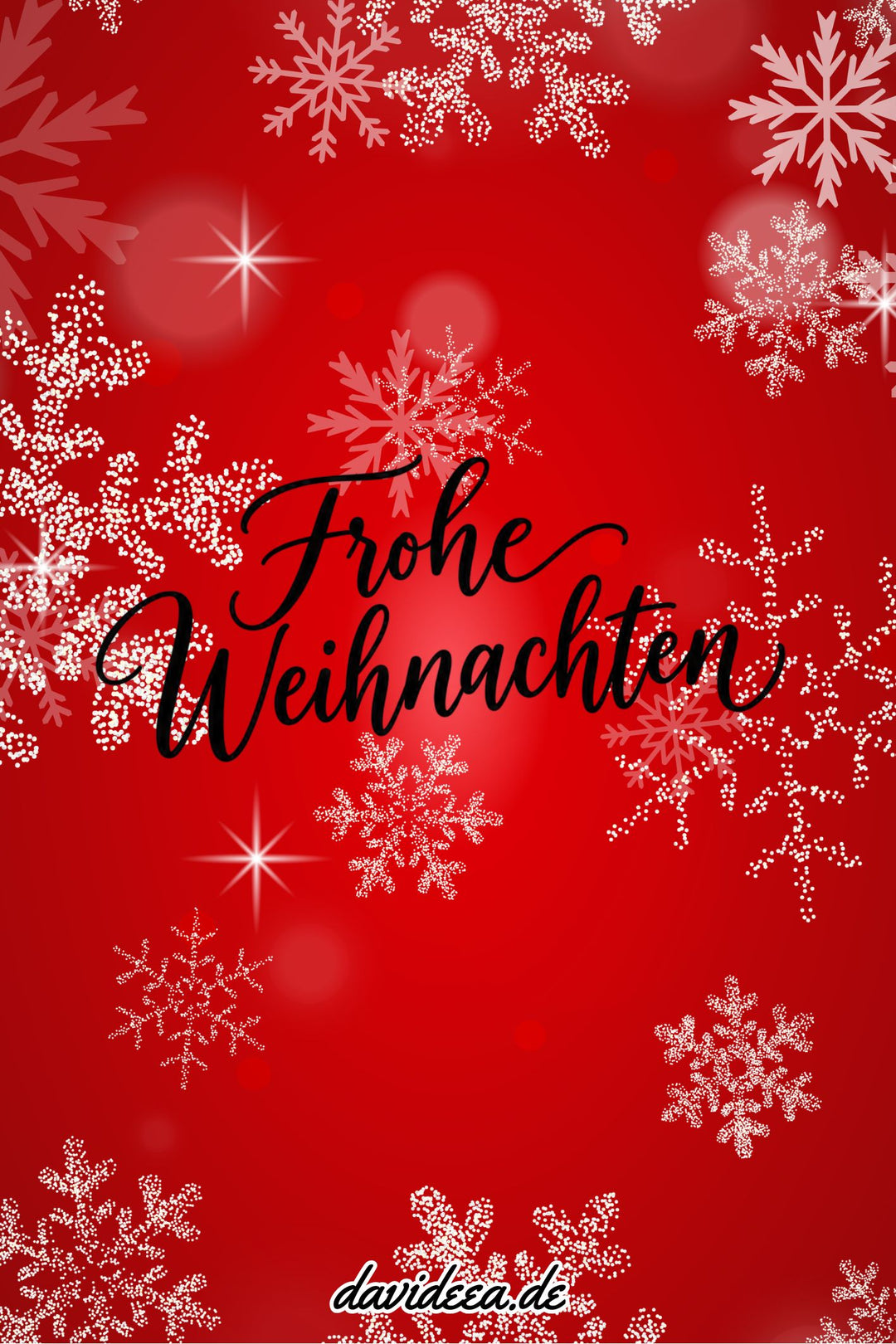 Frohe Weihnachten (rot) (5er Set)