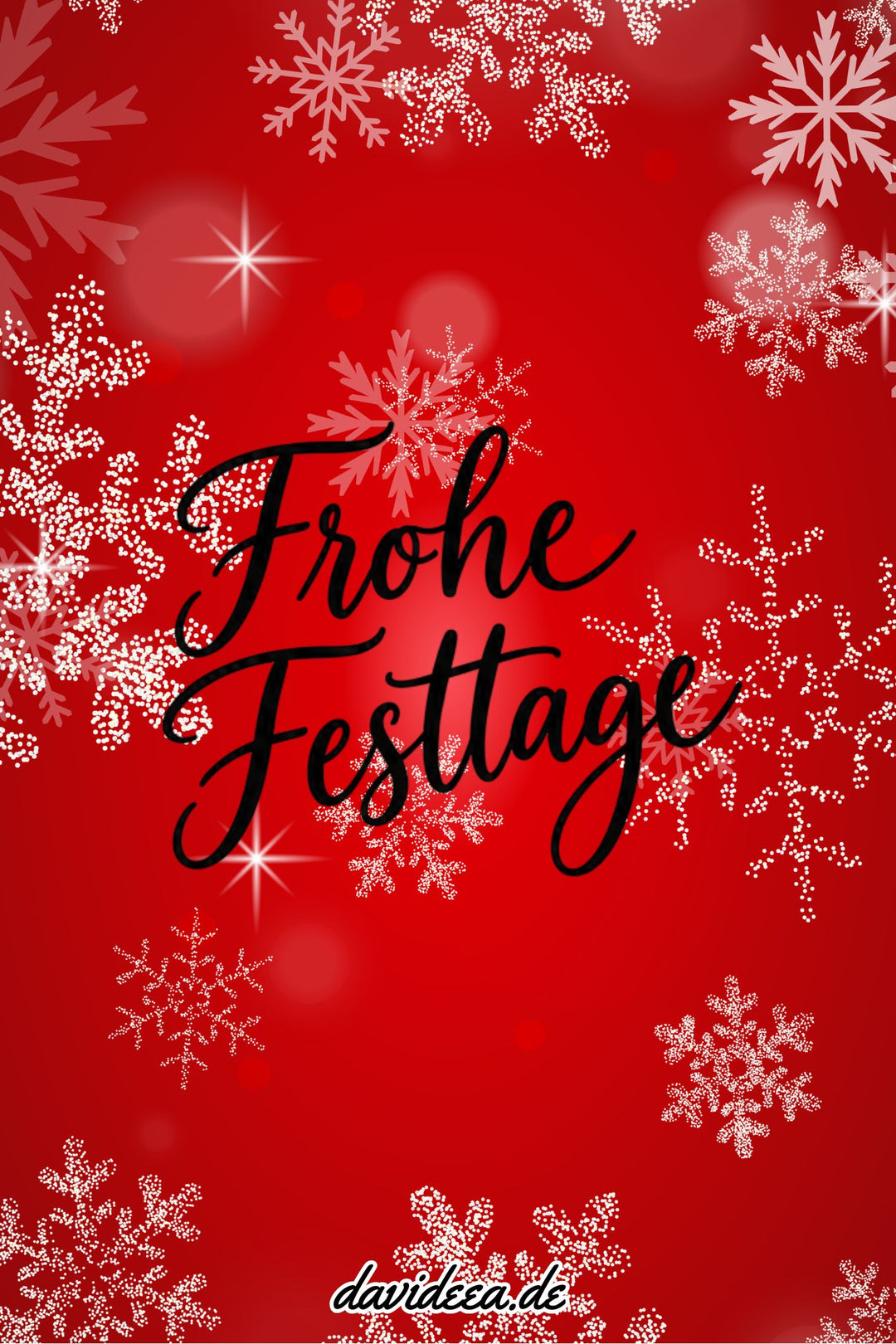 Frohe Festtage (rot) (5er Set)