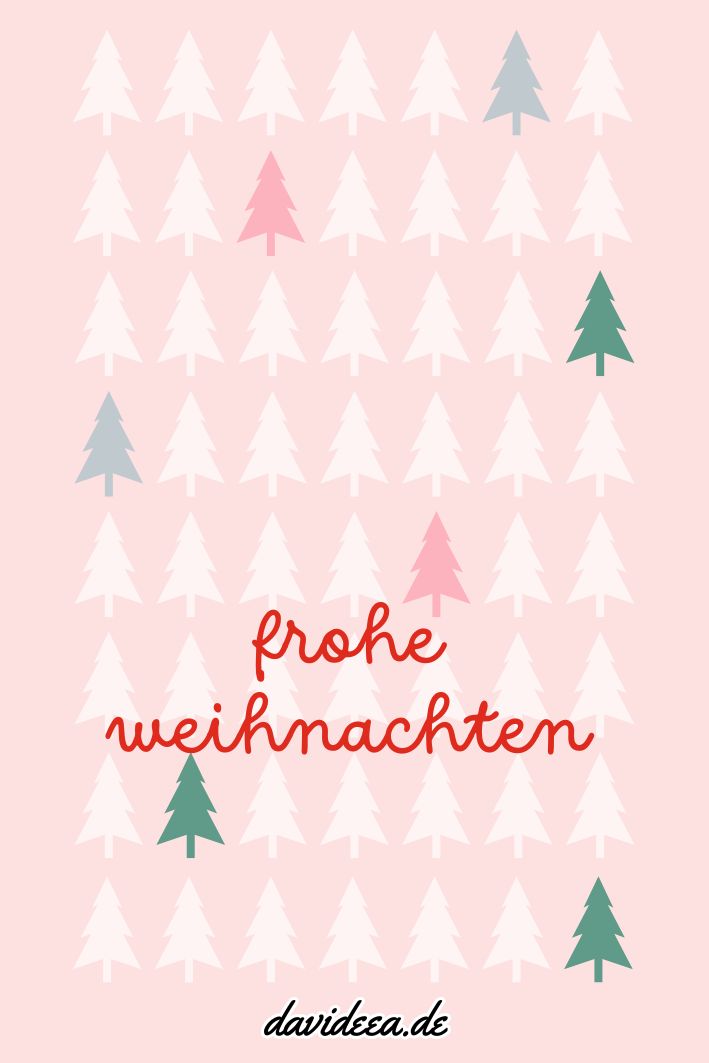 Frohe Weihnachten (rosa) (5er Set)
