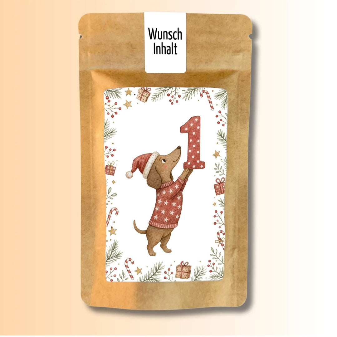 Adventskalender Version Dackel Tütchen Nr. 1