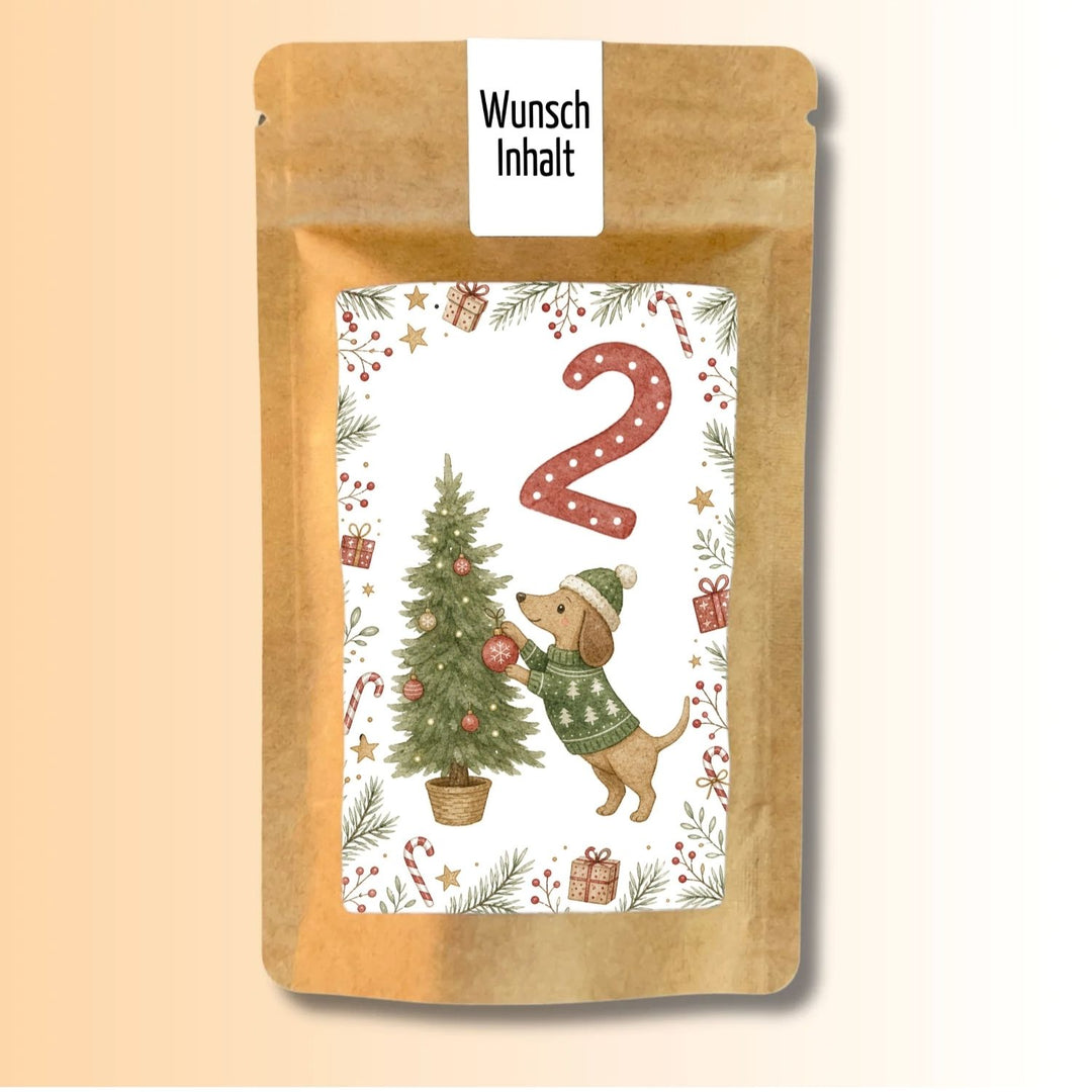 Adventskalender Version Dackel Tütchen Nr. 2