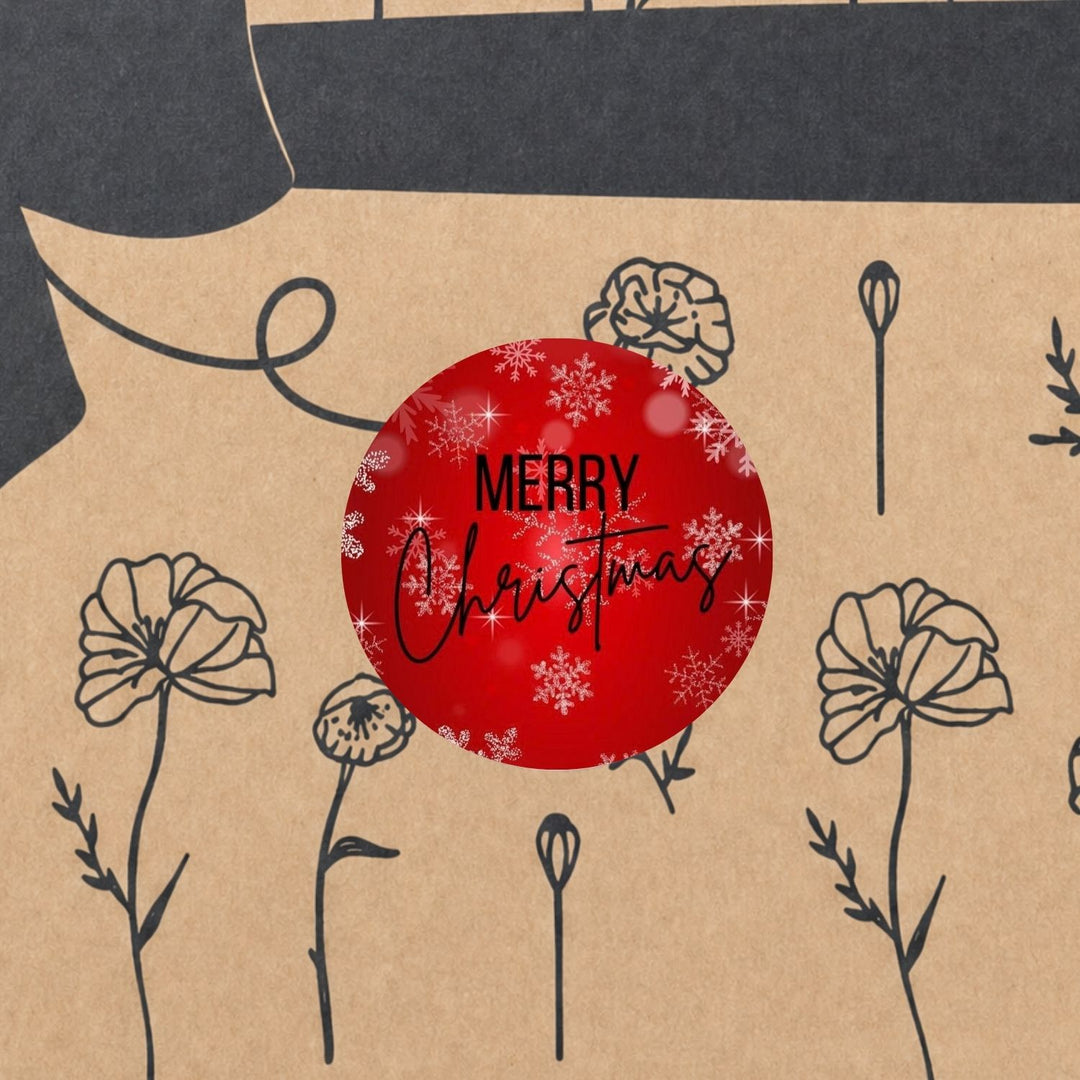 Bio Tee-Geschenkset Weihnachten "Merry Christmas rot II" – 4 Teesorten & Glas-Teesieb