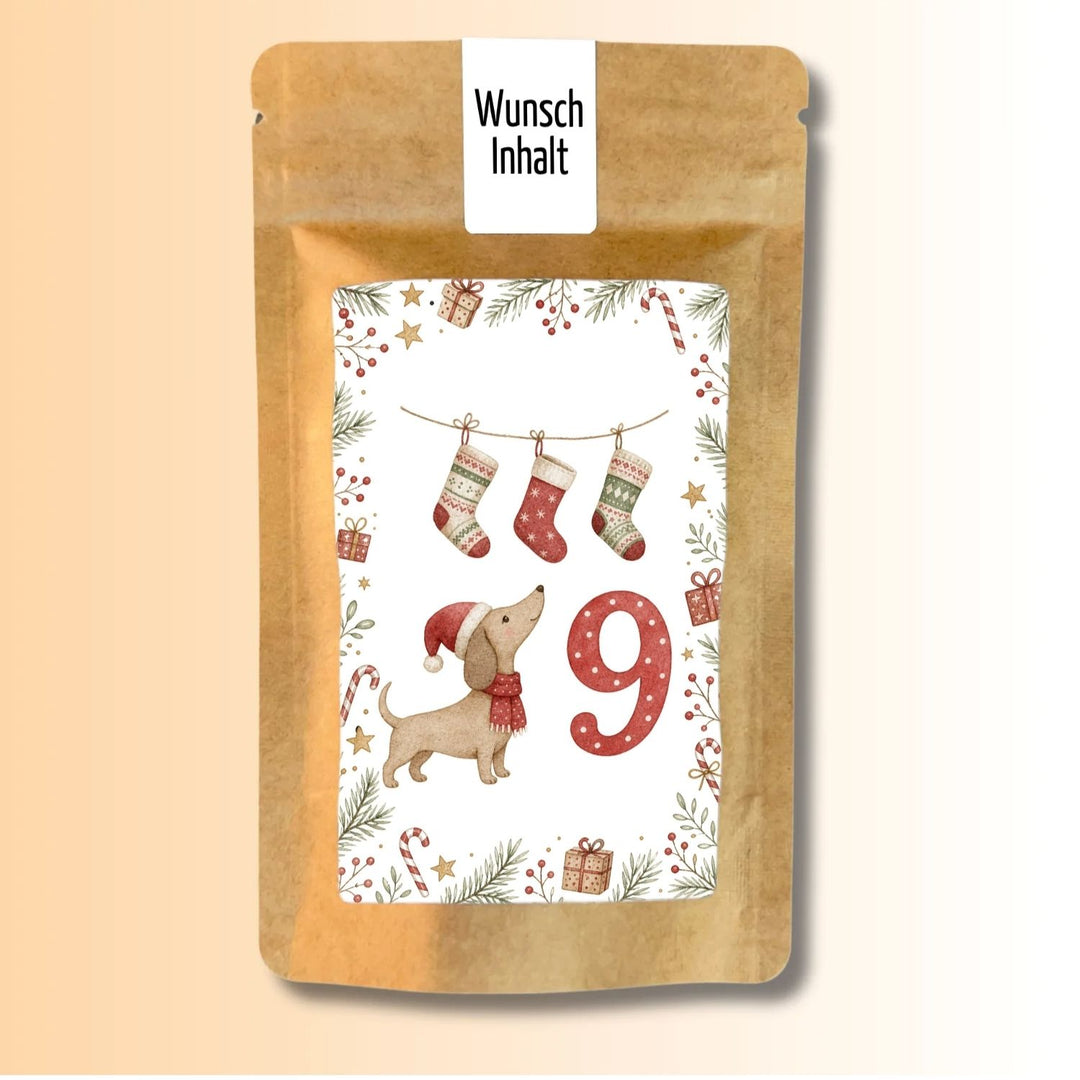Adventskalender Version Dackel Tütchen Nr. 9