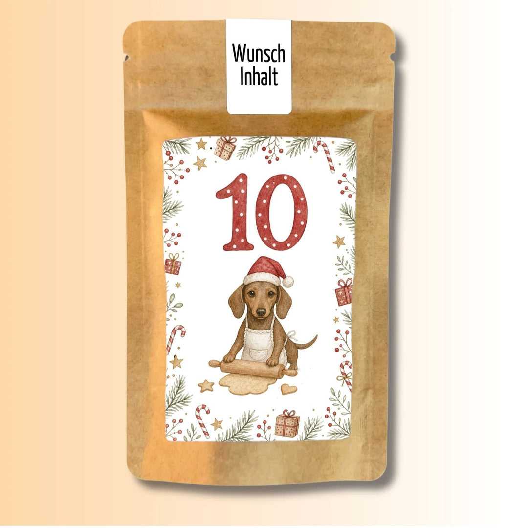 Adventskalender Version Dackel Tütchen Nr. 10