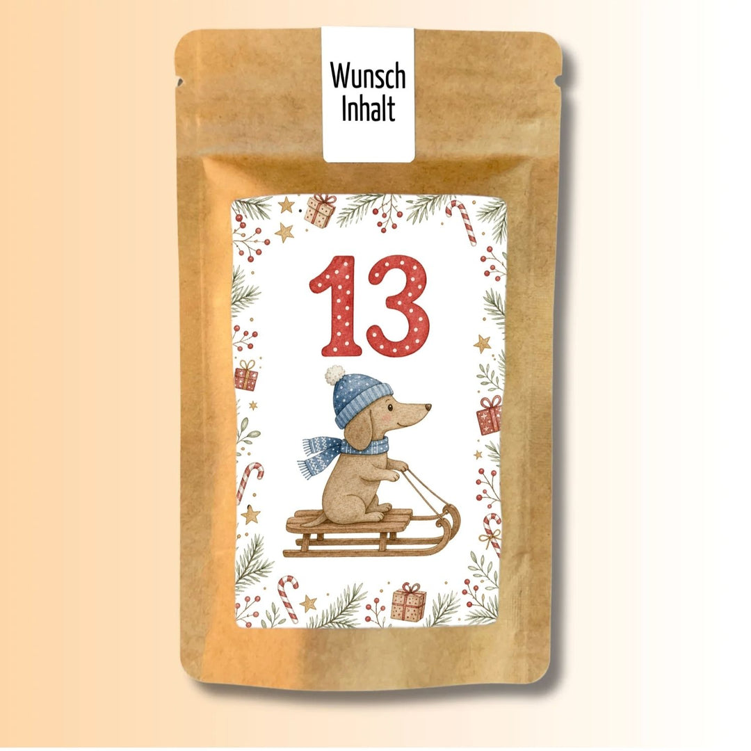 Adventskalender Version Dackel Tütchen Nr. 13