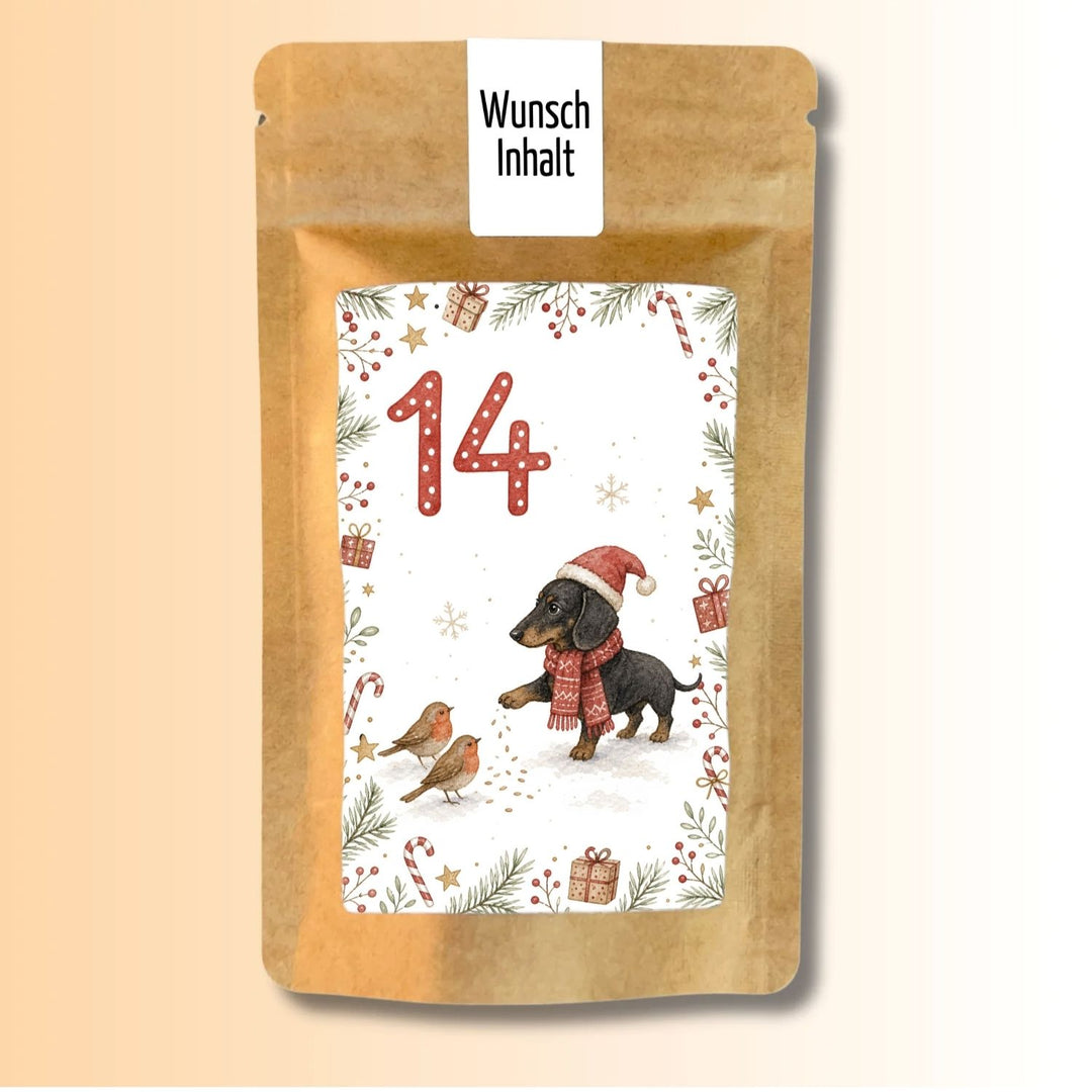 Adventskalender Version Dackel Tütchen Nr. 14