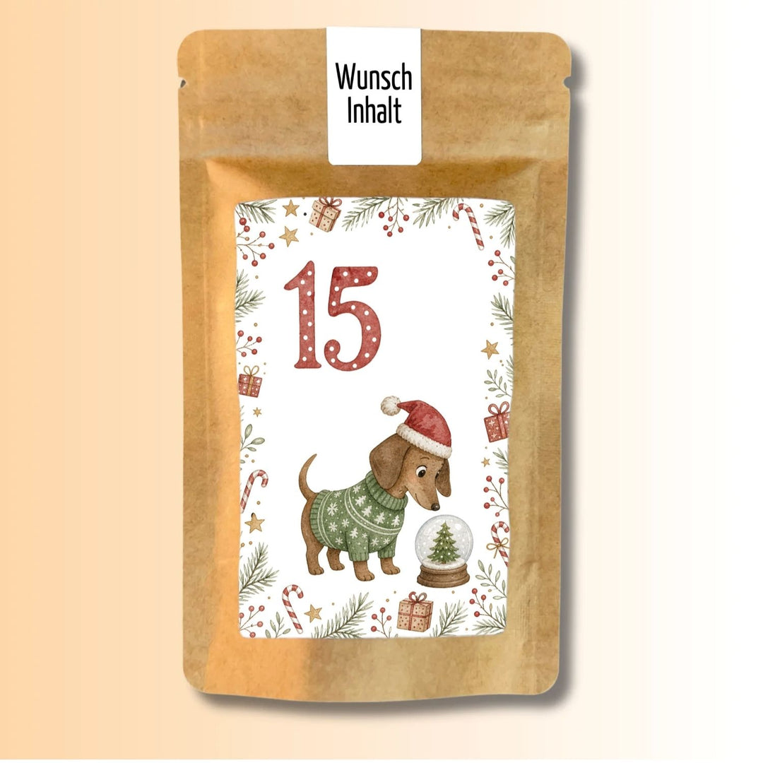 Adventskalender Version Dackel Tütchen Nr. 15