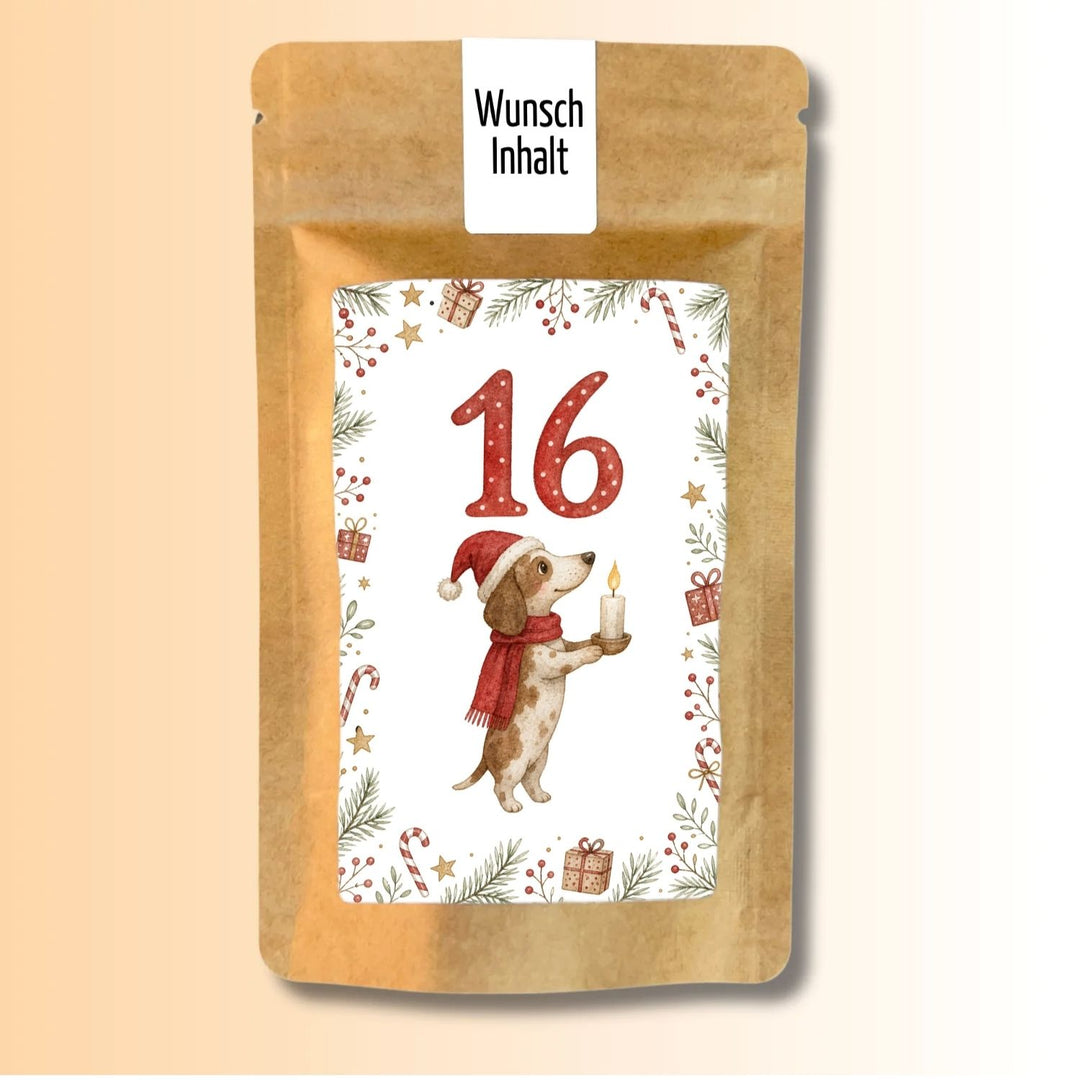 Adventskalender Version Dackel Tütchen Nr. 16