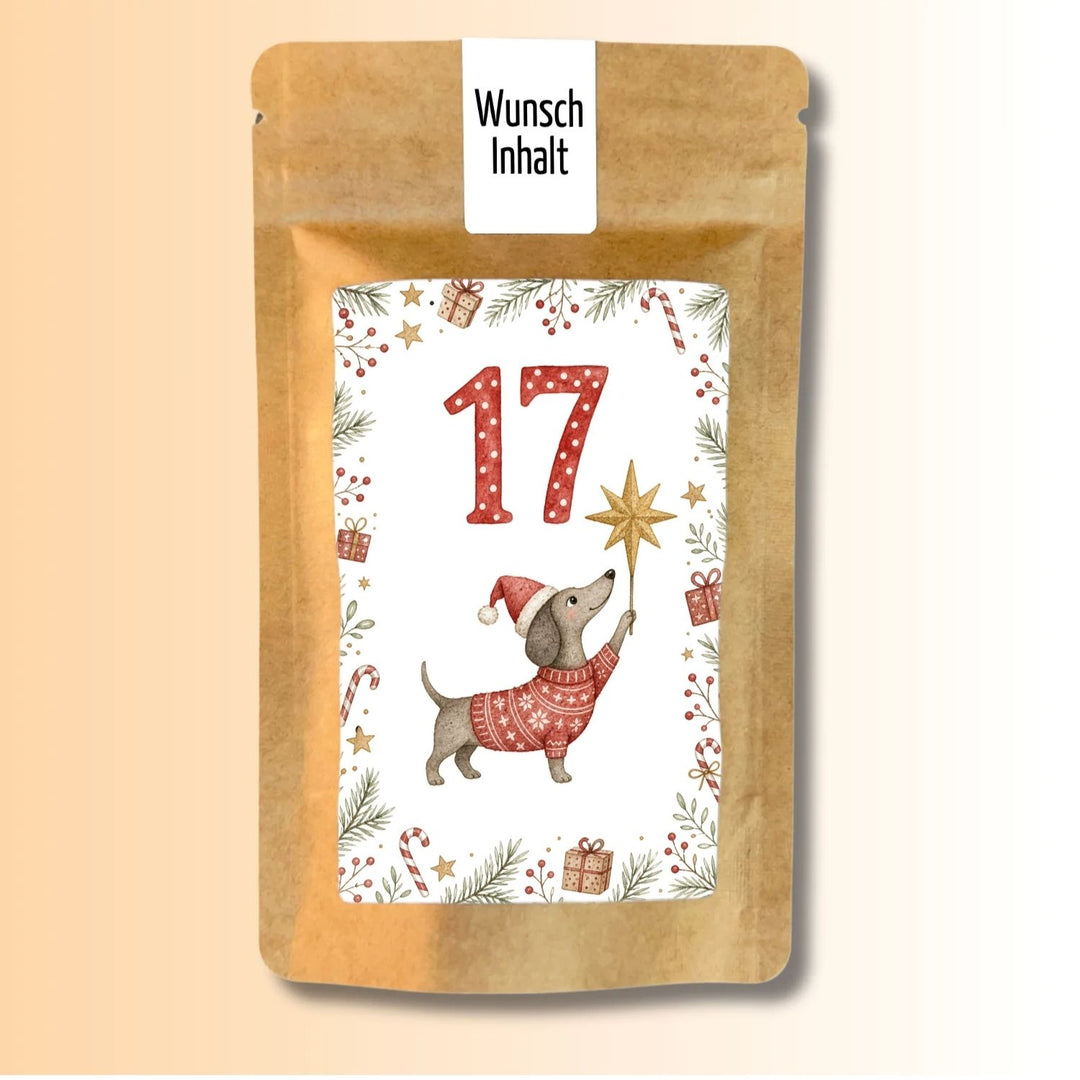 Adventskalender Version Dackel Tütchen Nr. 17