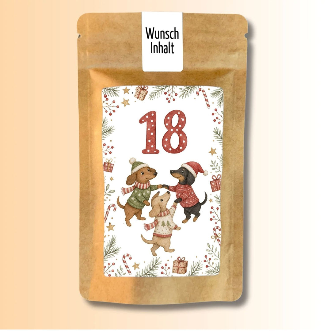 Adventskalender Version Dackel Tütchen Nr. 18