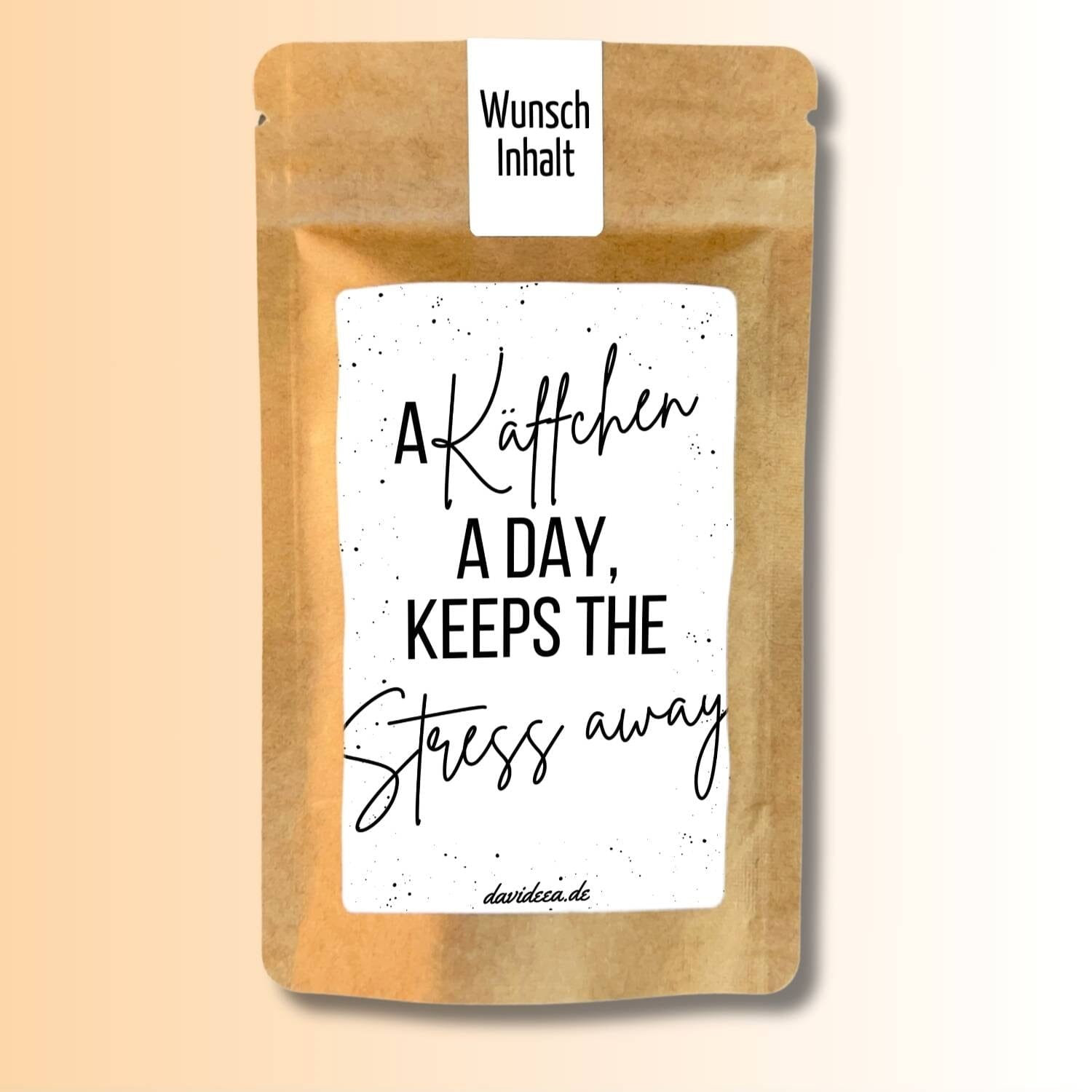 A Käffchen a Day, Keeps the Stress away Tütchen Mein Shop 