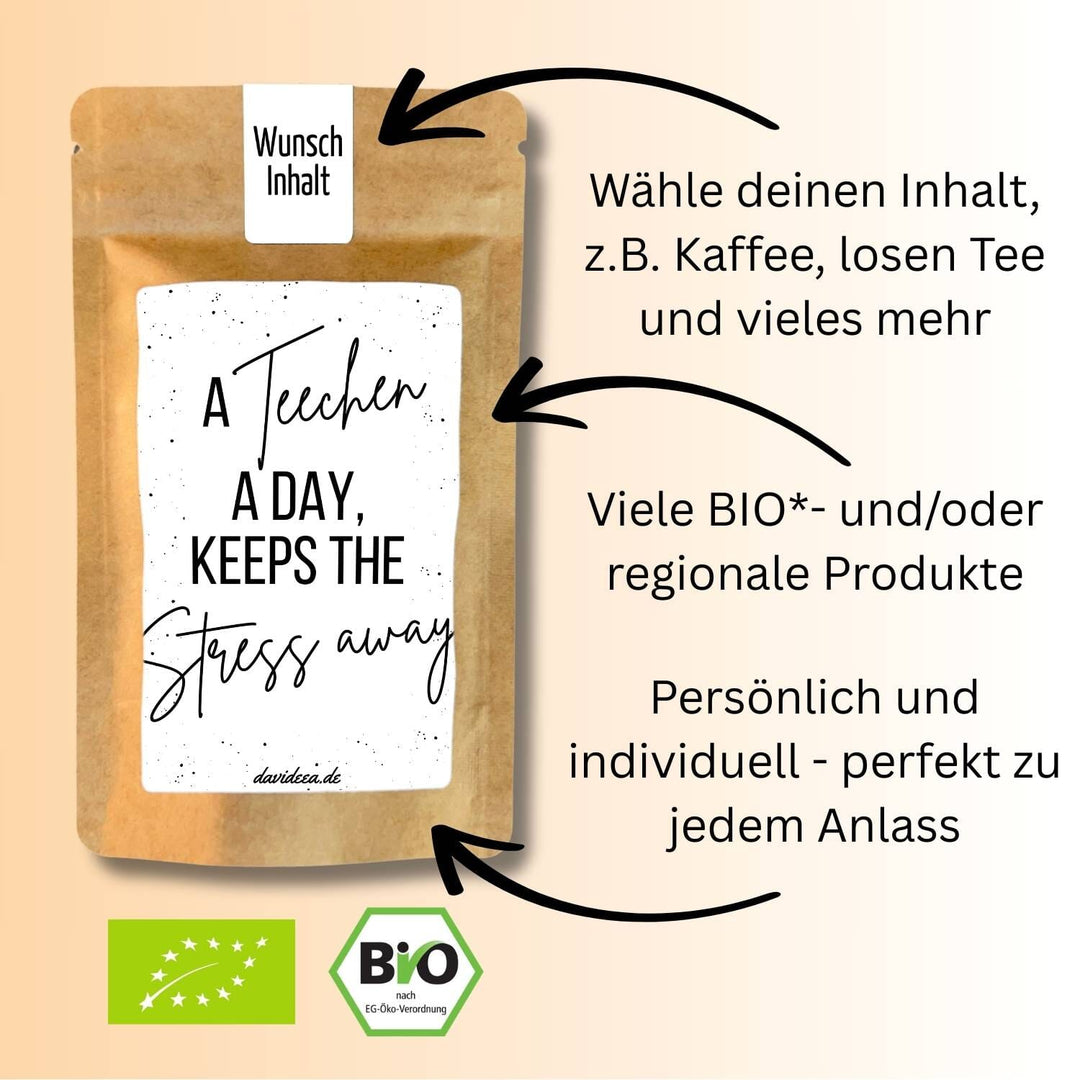 A Teechen a Day, Keeps the Stress away Tütchen Mein Shop 