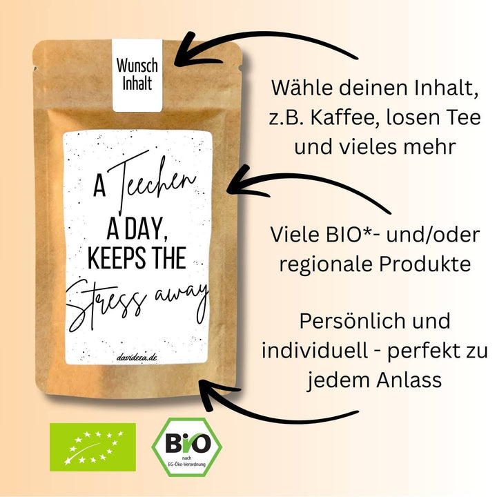 A Teechen a Day, Keeps the Stress away Tütchen Mein Shop 