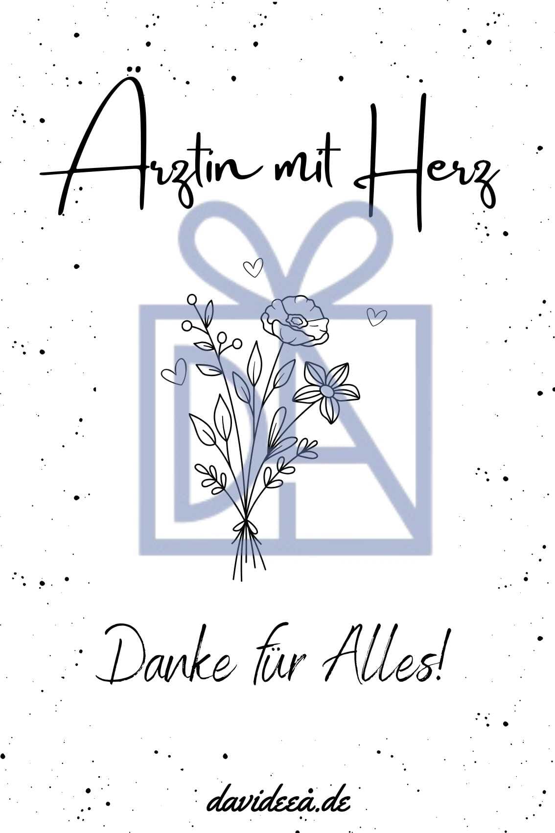 Ärztin mit Herz Etikett Davideea 