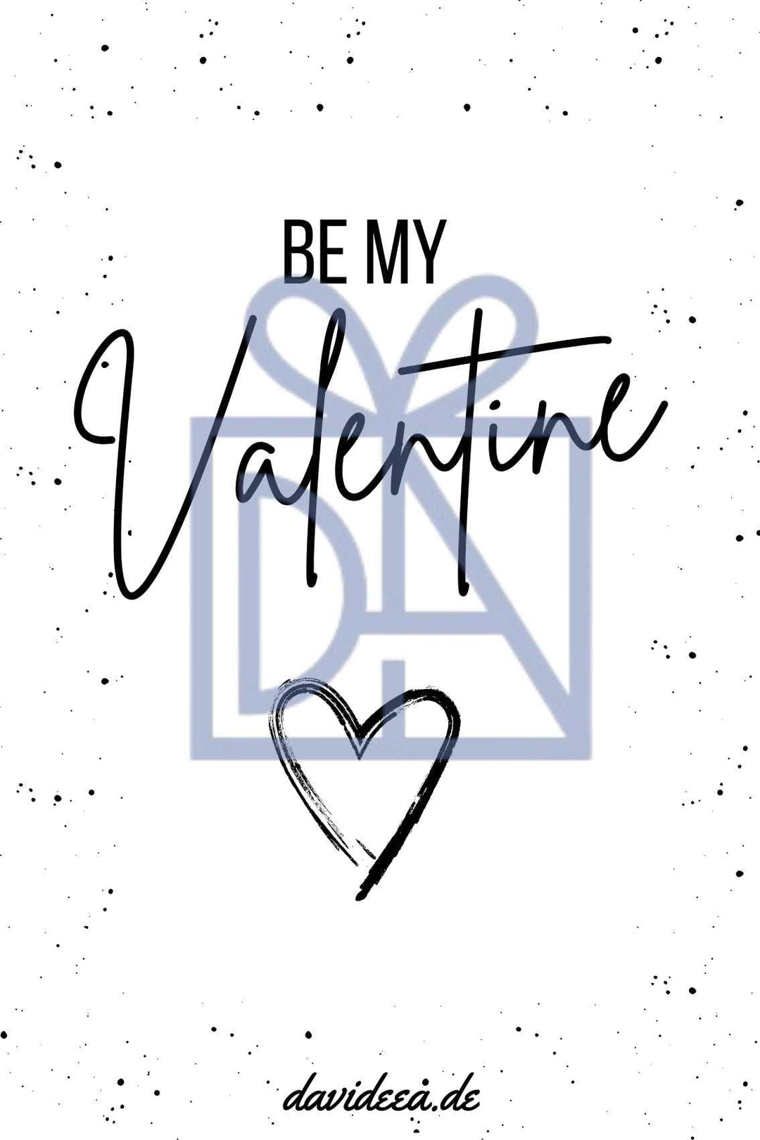 Be my Valentine Etikett Davideea