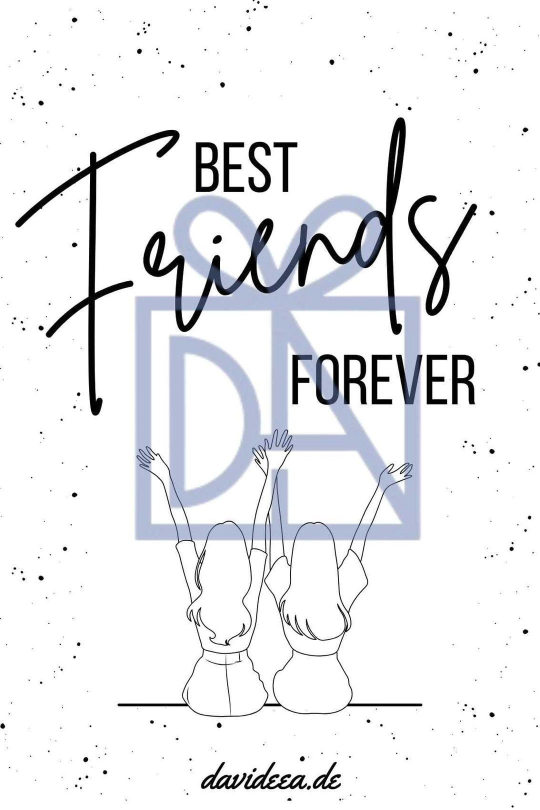Best Friends Forever Etikett Davideea