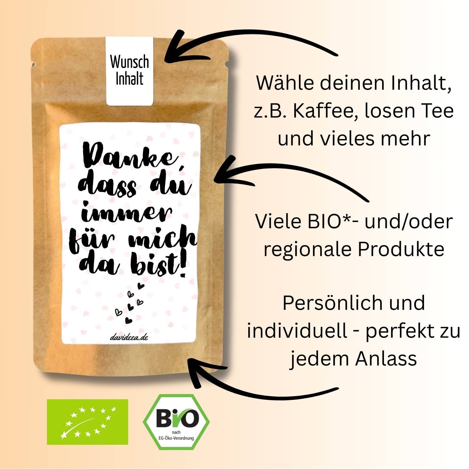 Danke, dass du immer für mich da bist. Tütchen Mein Shop 
